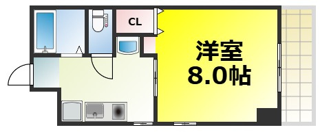【間取り】 | ピアピュール南堀江 仲介手数料無料