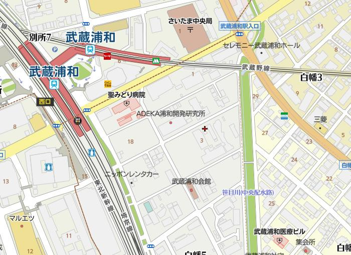 ドゥーエ武蔵浦和の地図