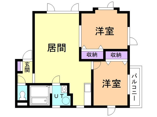 Ａｂｅ’ｓコーポⅡの間取り