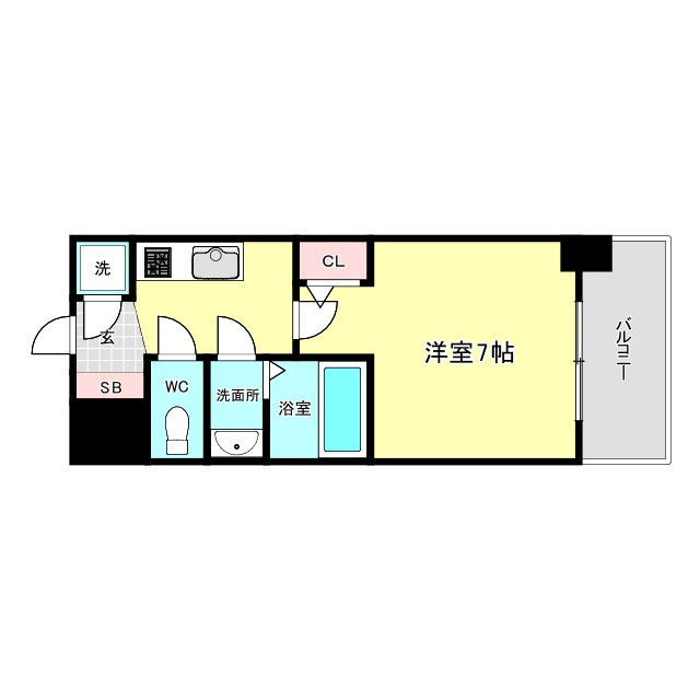 セレニテ福島カルムの間取り