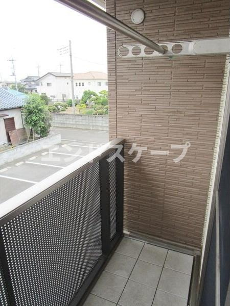 ピュアフローラBのバルコニー|高崎、前橋のお部屋探しはエンドスケープまで！お客様の理想お聞かせ下さい♪