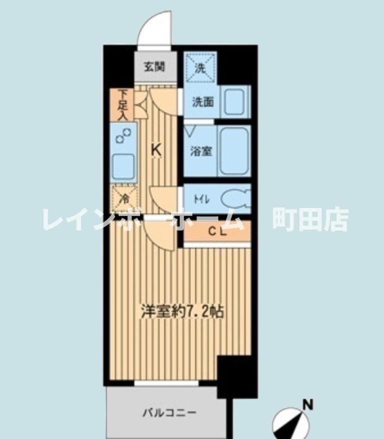 Ｐｒｉｍａｌ　Ｍａｃｈｉｄａ※初期費用分割あと払いサービス利用可能物件の間取り