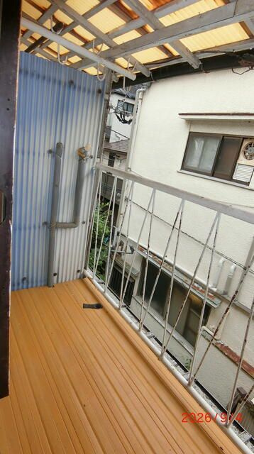 市川荘のバルコニー