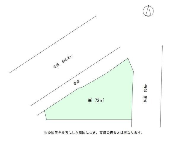 鶴ヶ島市五味ヶ谷の土地図