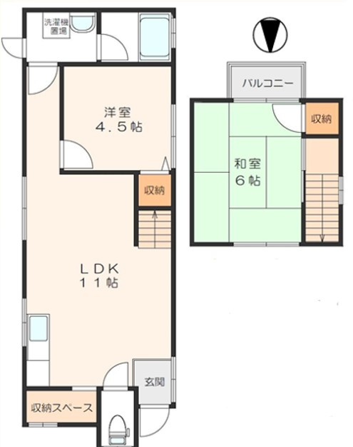 枚方市渚元町戸建の間取り
