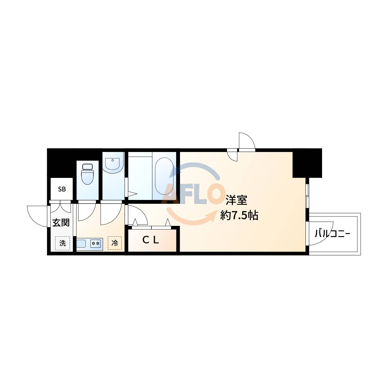 WORVE大阪本町（ワーブ大阪本町）の間取り|WORVE大阪本町　間取り