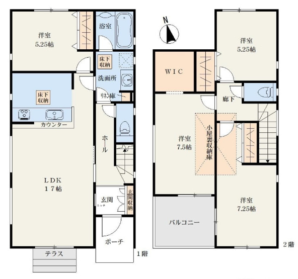 【間取り】 | 厚木市金田　全７棟　新築住宅