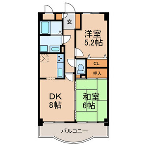 ラ カーサ アイカワの間取り