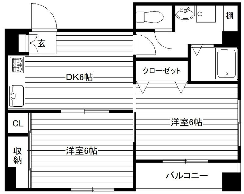 ブルースカイハイツ志村の間取り