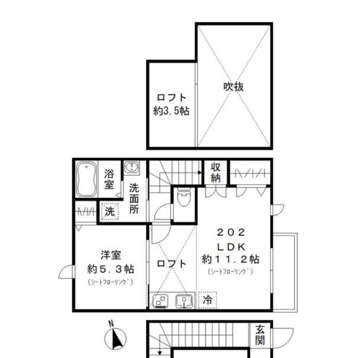 デザインメゾン本町の間取り