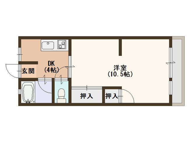 【間取り】 | 岸ノ里ニューハイツ