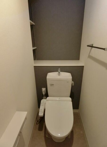 新宿区新小川町の賃貸マンションのトイレ