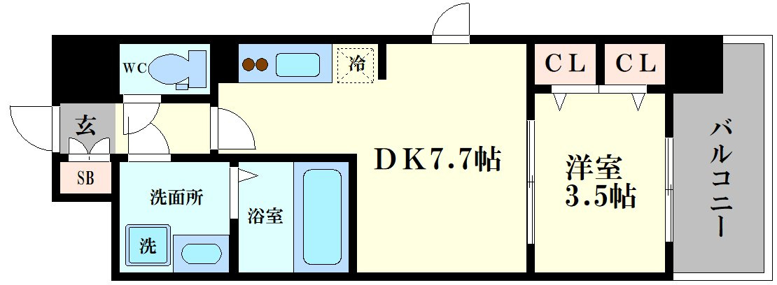 ファステート大阪ベースシティの間取り