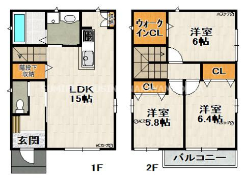 久代３丁目戸建貸家の間取り