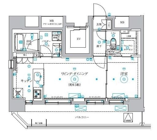 RELUXIA TOKYO EASTの間取り|間取りです。