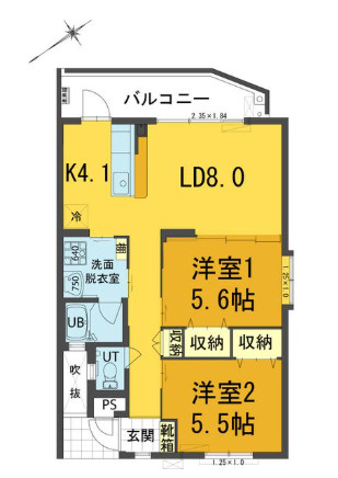 Le Placide(ルプラシード)の間取り