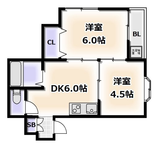 ルミナスアスカの間取り