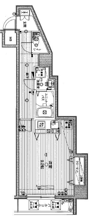 グランヴァン東中野Ⅲの間取り