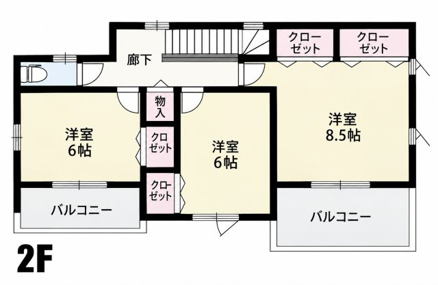 鴻巣市滝馬室（4区画）1号棟の間取り