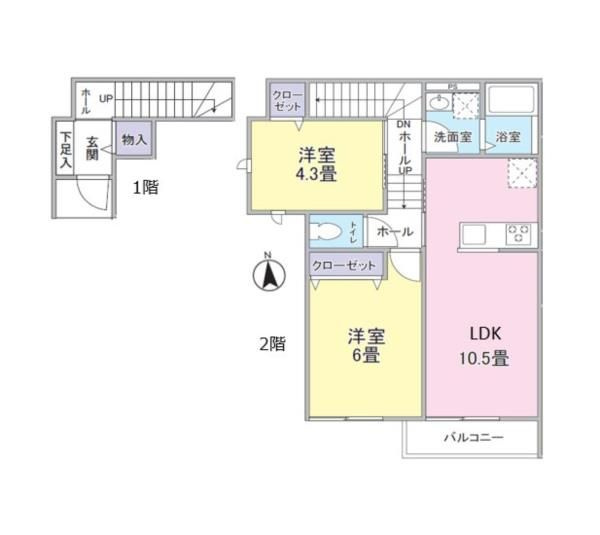 桜が丘4丁目賃貸の間取り