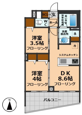 【間取り】 | S-RESIDENCE高井戸EAST