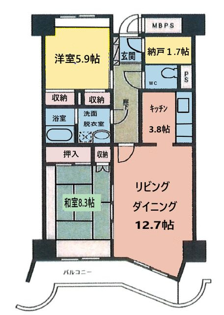 Ｎ・ＦプラザⅡの間取り