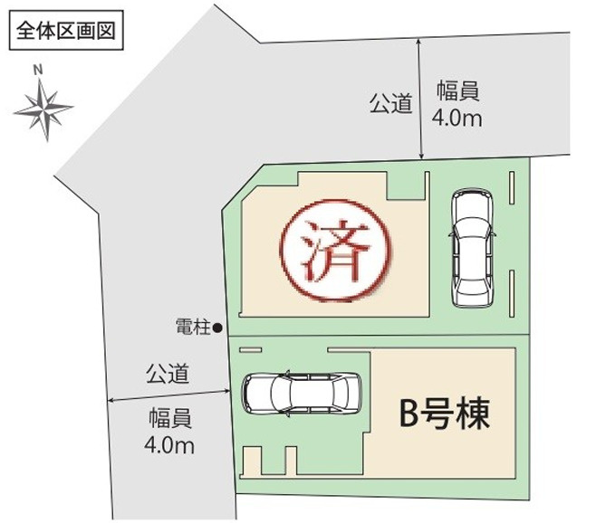 江東区東砂3丁目新築戸建の区画図