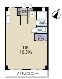 東部マンションの間取り