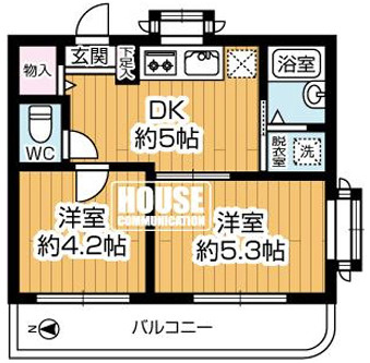 神戸市東灘区魚崎北町８丁目の賃貸マンションの間取り