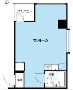神戸市東灘区御影中町１丁目の賃貸マンションの間取り