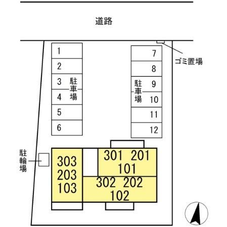 イルマーレの区画図