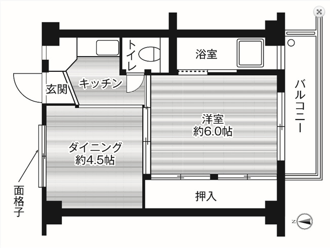 【間取り】 | ビレッジハウス安倍4号棟