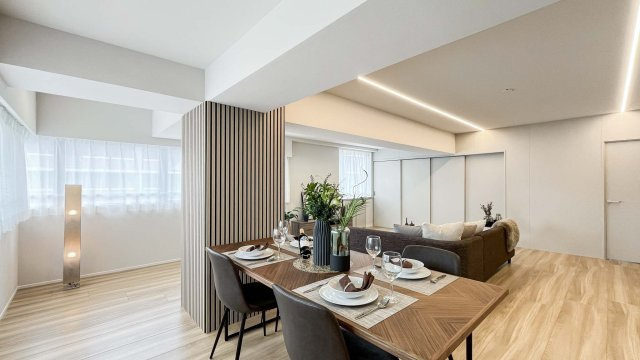クレッセンコート浅草の居間・リビング|こちらのリビングで趣味の時間をお楽しみください