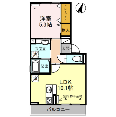 コンフォート倉Ⅱの間取り