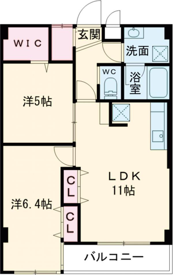 セザール大和の間取り