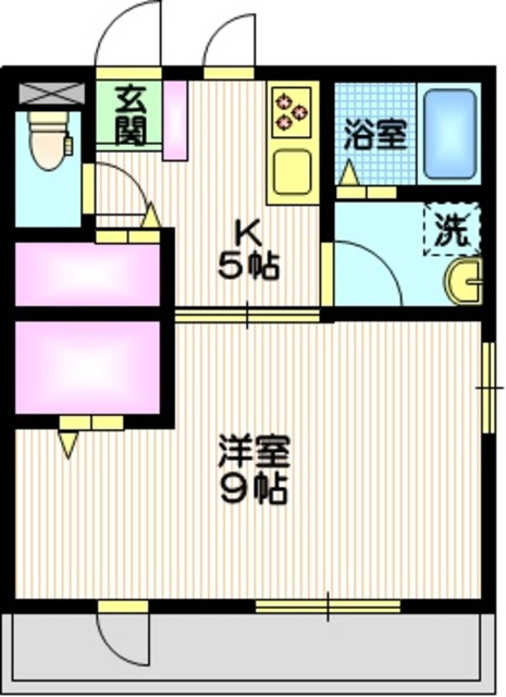 ストーンリバーハイムBの間取り|ゆとりの洋室９帖　角部屋２面彩桜日当たり良好
