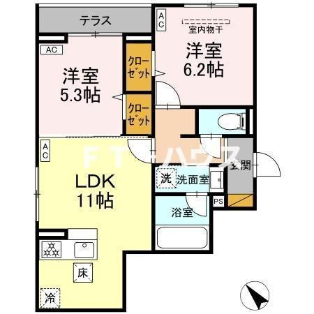 D-Clairの間取り