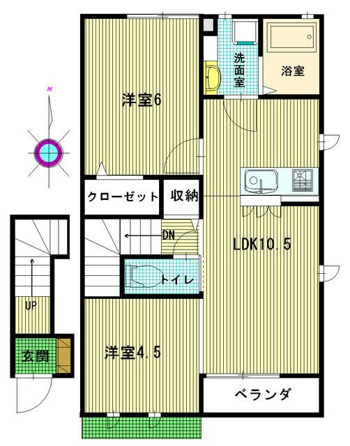 コートすずしろの間取り