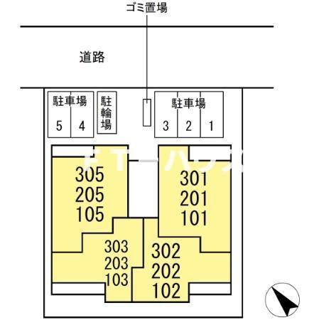 D-Clairの区画図