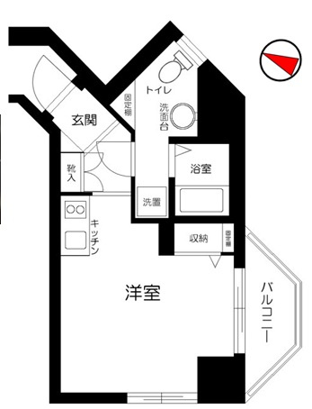 千代田区神田三崎町３丁目の賃貸マンションの間取り