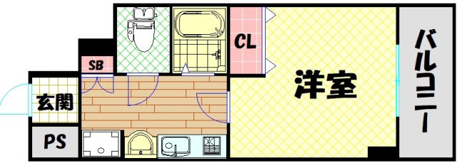 【間取り】 | ラナップスクエア阿波座