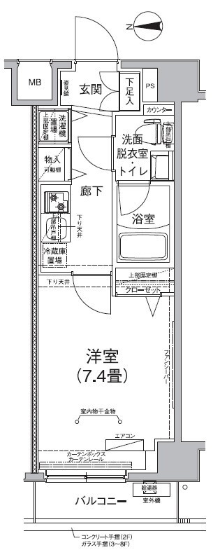 アイルリーヴァ向島の間取り