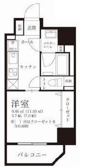 アインス蔵前の間取り