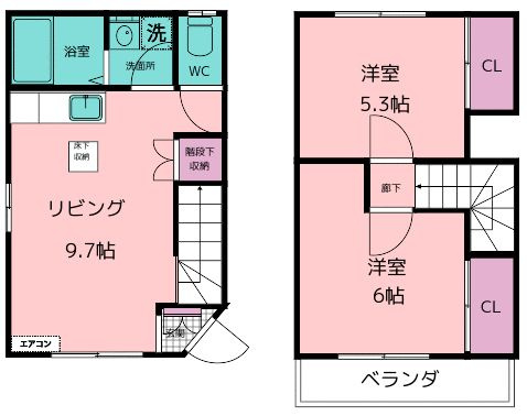 浅野ハイツの間取り