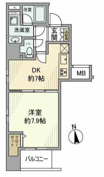 ヴェルステージ秋葉原Ⅱの間取り
