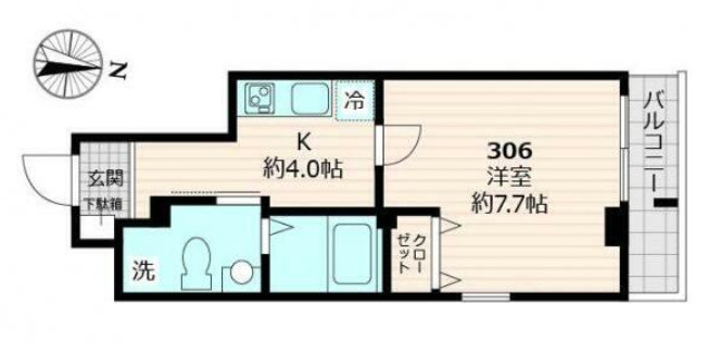 クロストーン町屋の間取り