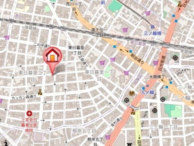 コスモリード東日暮里のその他|周辺地図
