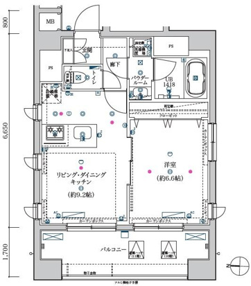 ガレリアレジデンス南千住の間取り