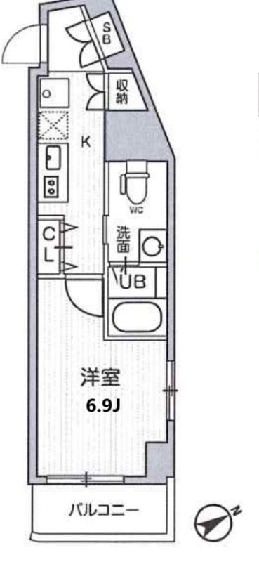 ラヴィエント南千住Ⅴの間取り