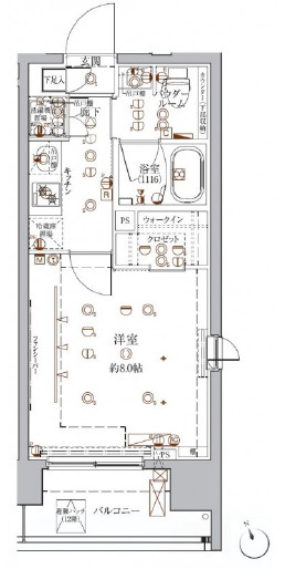 クレイシア上野松が谷の間取り